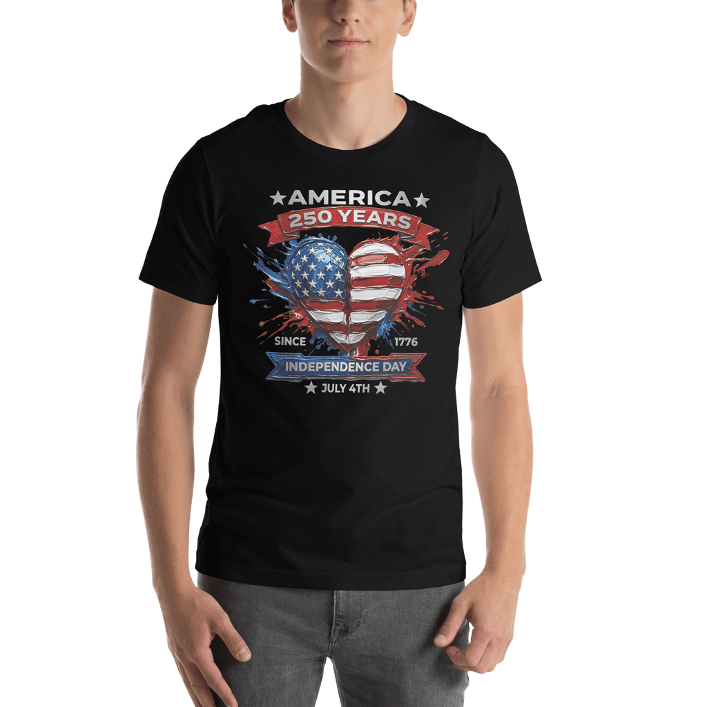 America 250 Years - Heart of the Flag | Patriotic T-Shirt