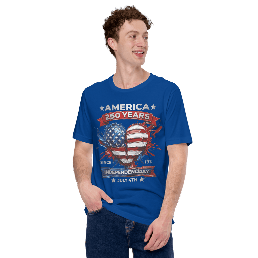 America 250 Years - Heart of the Flag | Patriotic T-Shirt