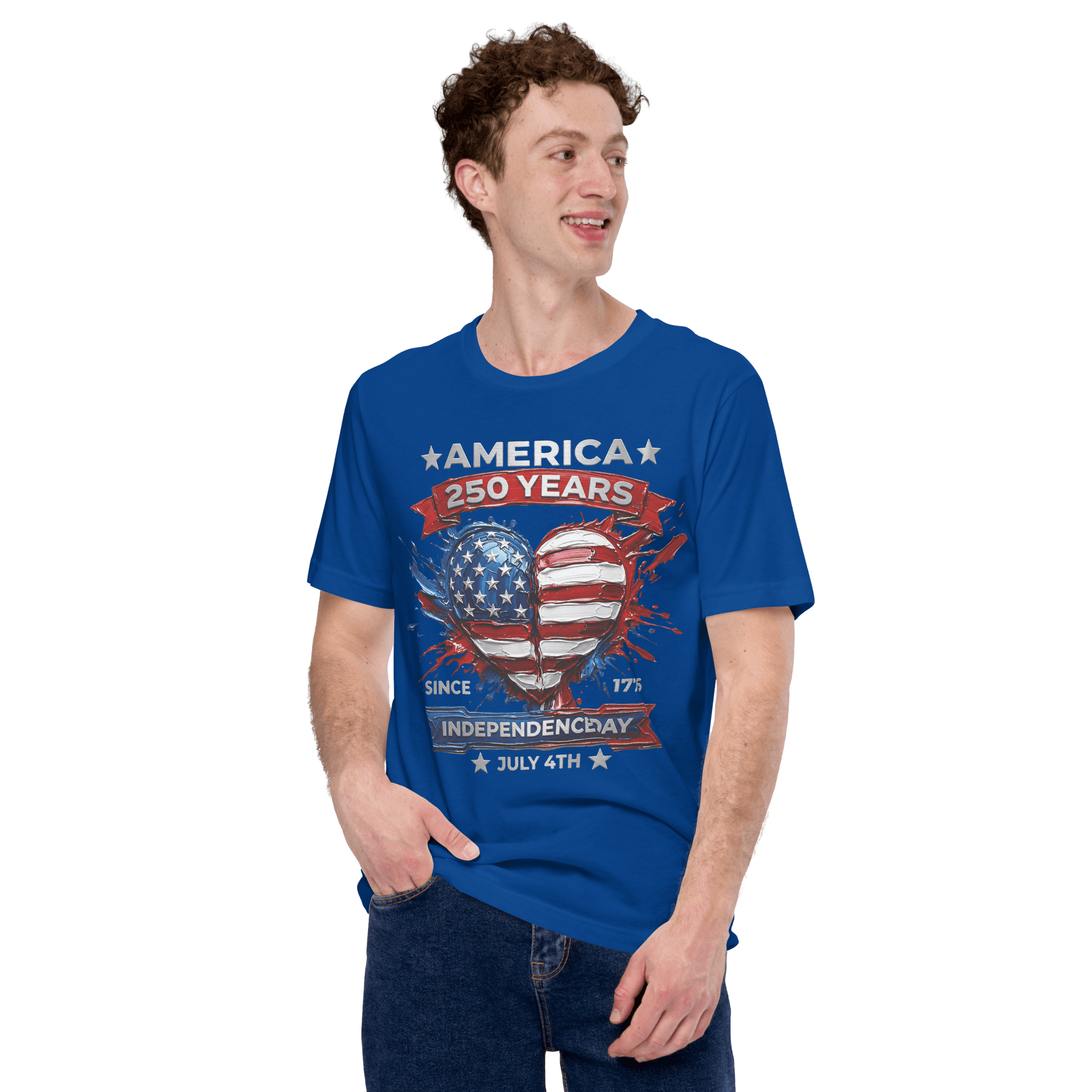 America 250 Years - Heart of the Flag | Patriotic T-Shirt