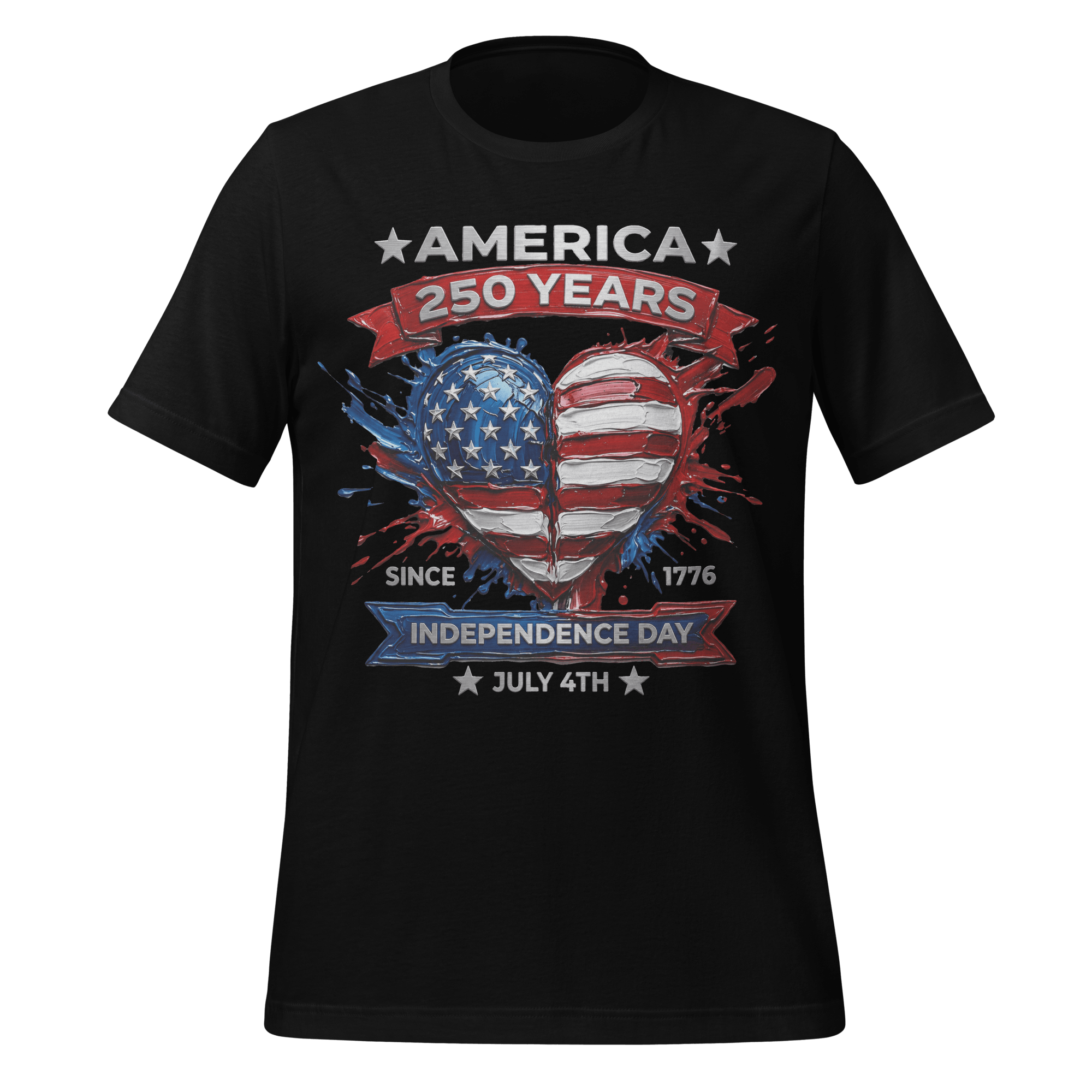 America 250 Years - Heart of the Flag | Patriotic T-Shirt