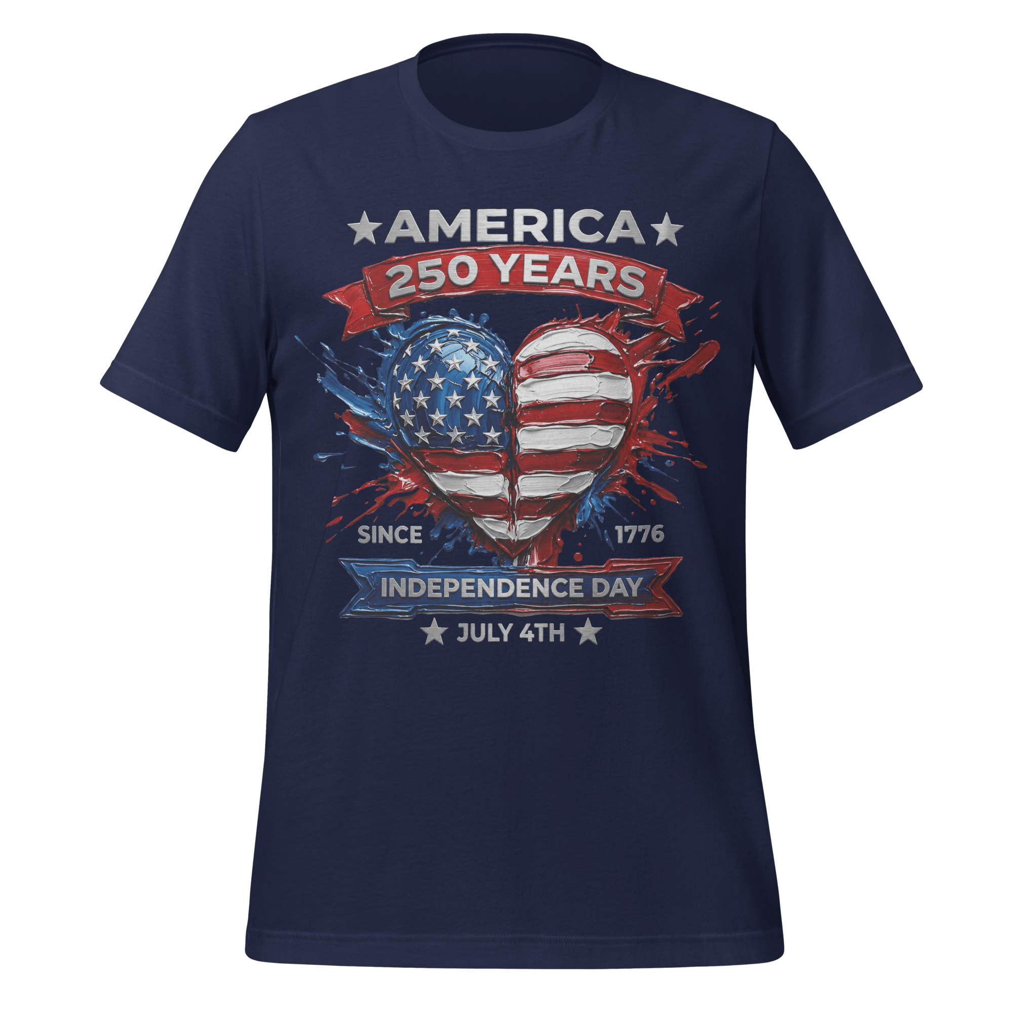 America 250 Years - Heart of the Flag | Patriotic T-Shirt