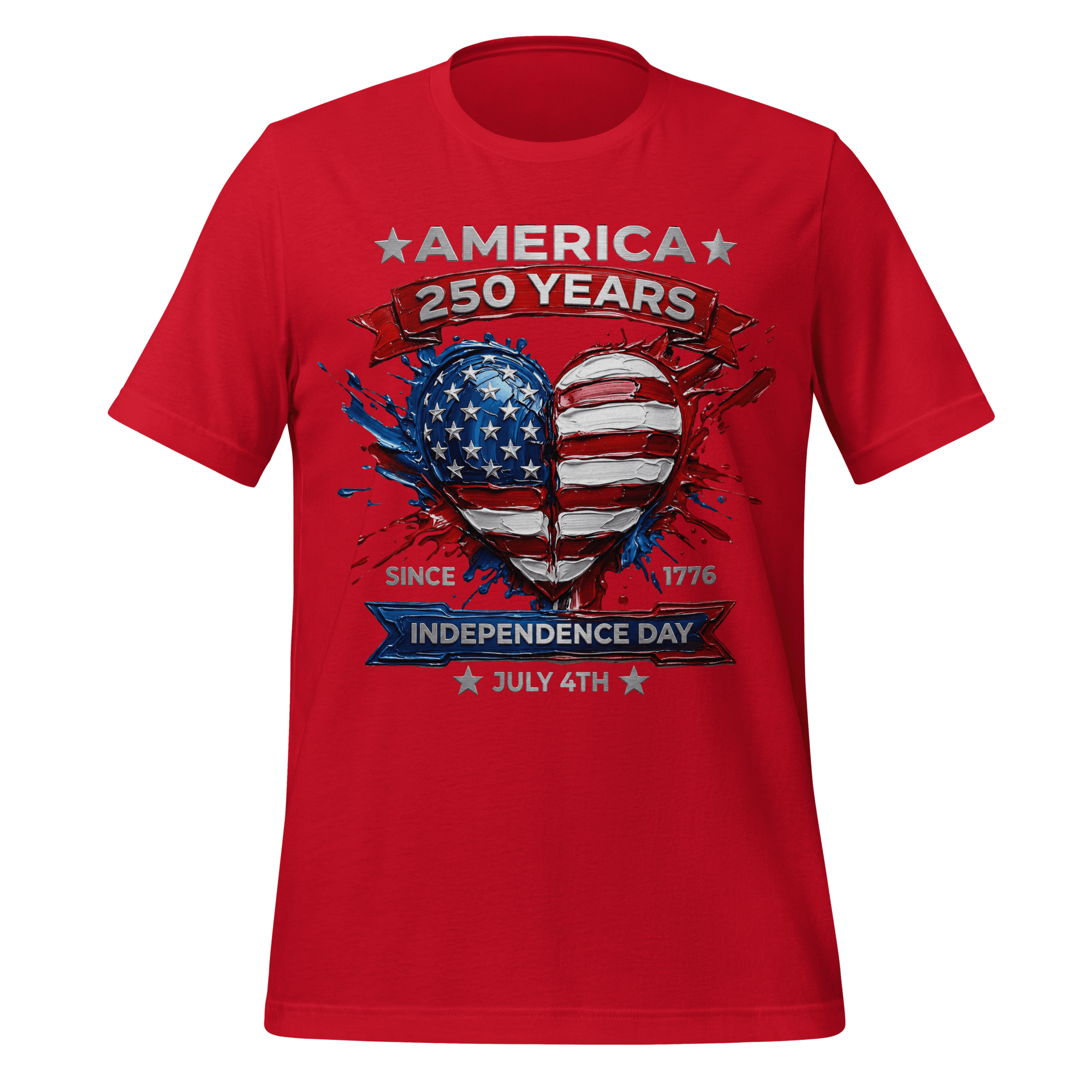 America 250 Years - Heart of the Flag | Patriotic T-Shirt