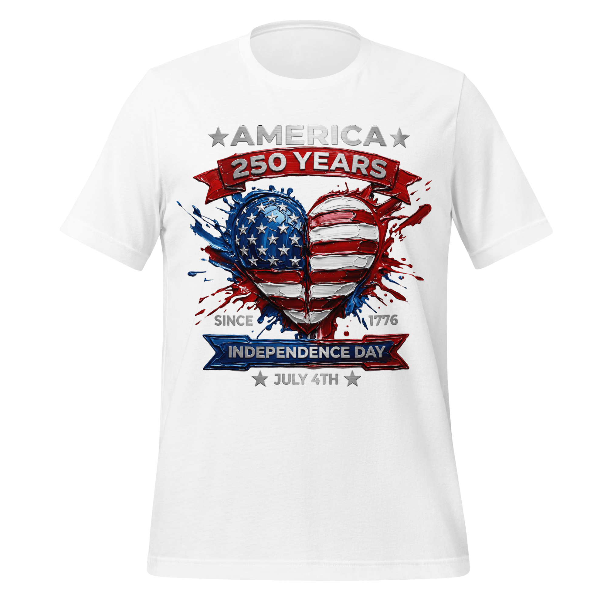 America 250 Years - Heart of the Flag | Patriotic T-Shirt