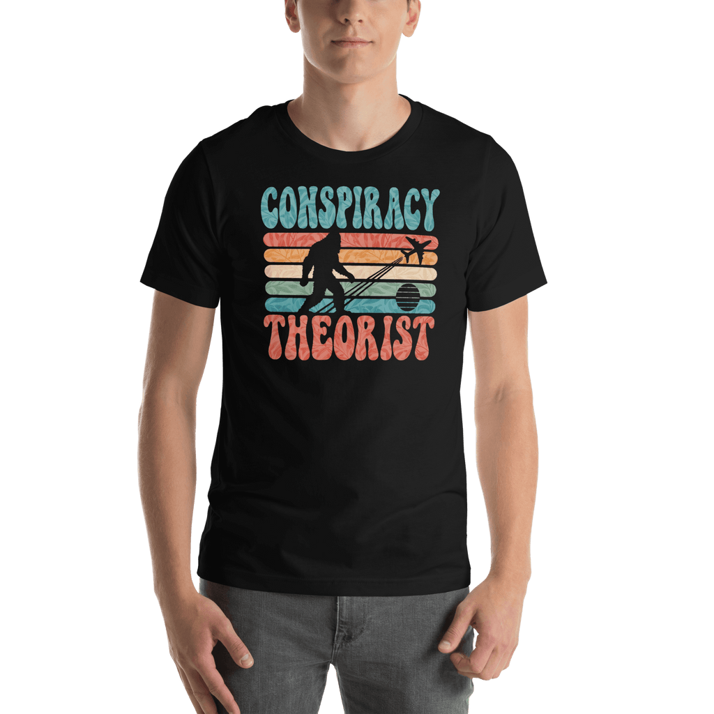 Conspiracy Theorist Bigfoot Retro Graphic T-Shirt