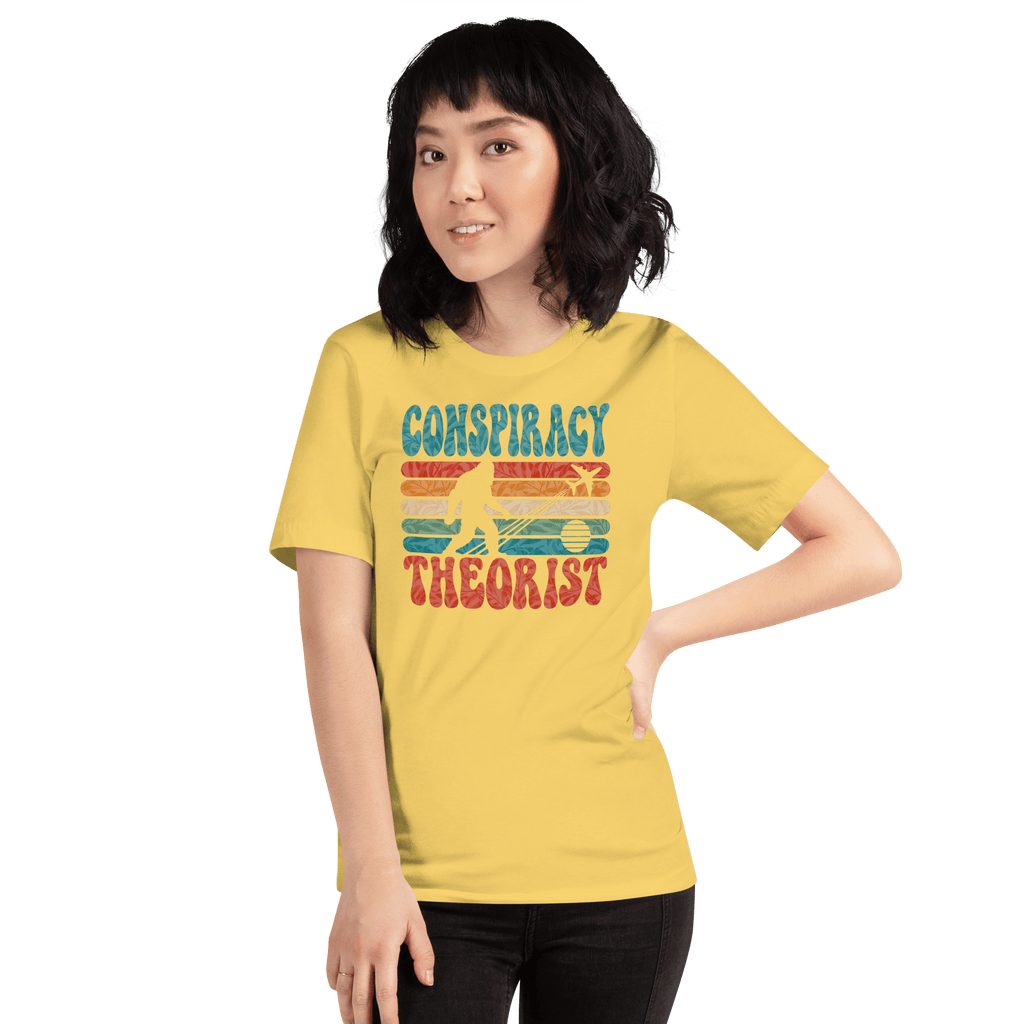 Conspiracy Theorist Bigfoot Retro Graphic T-Shirt