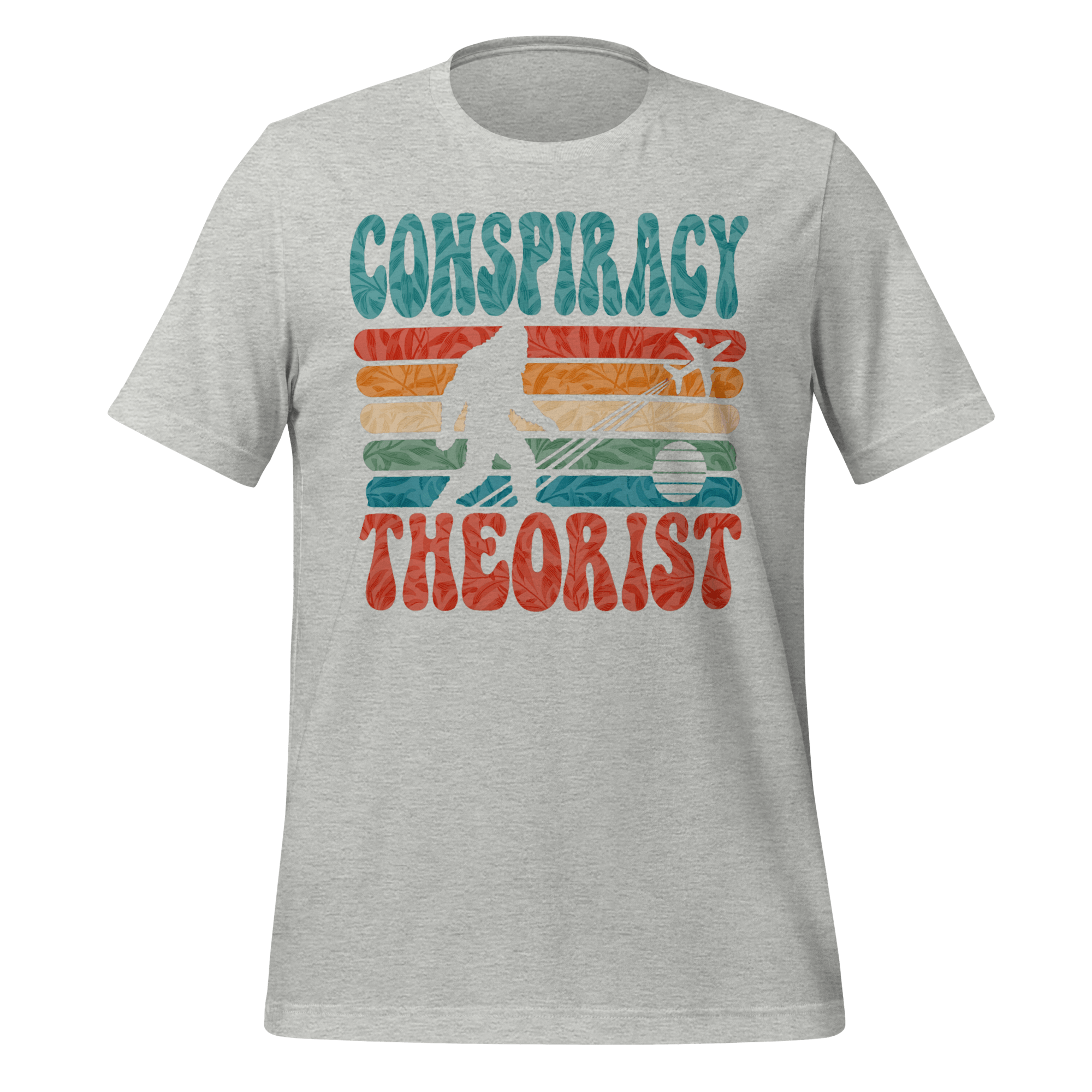 Conspiracy Theorist Bigfoot Retro Graphic T-Shirt