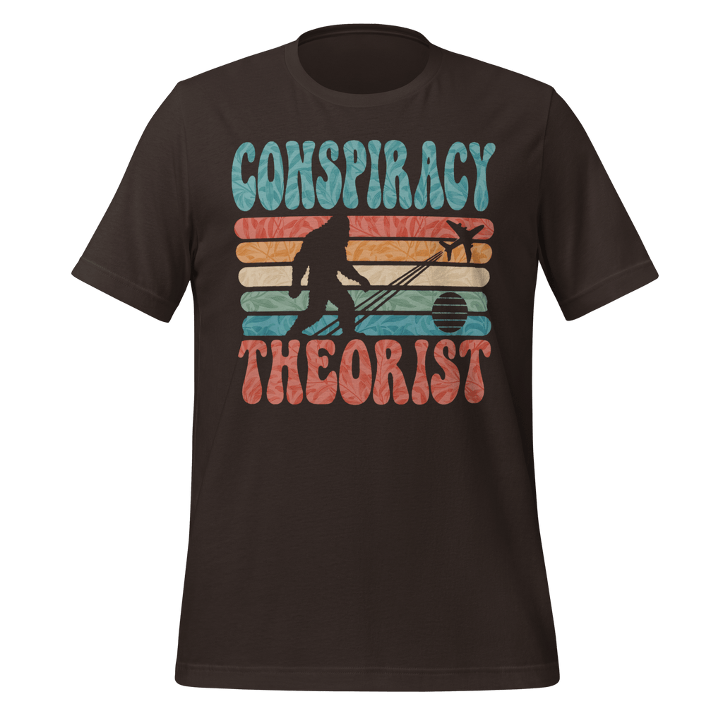 Conspiracy Theorist Bigfoot Retro Graphic T-Shirt