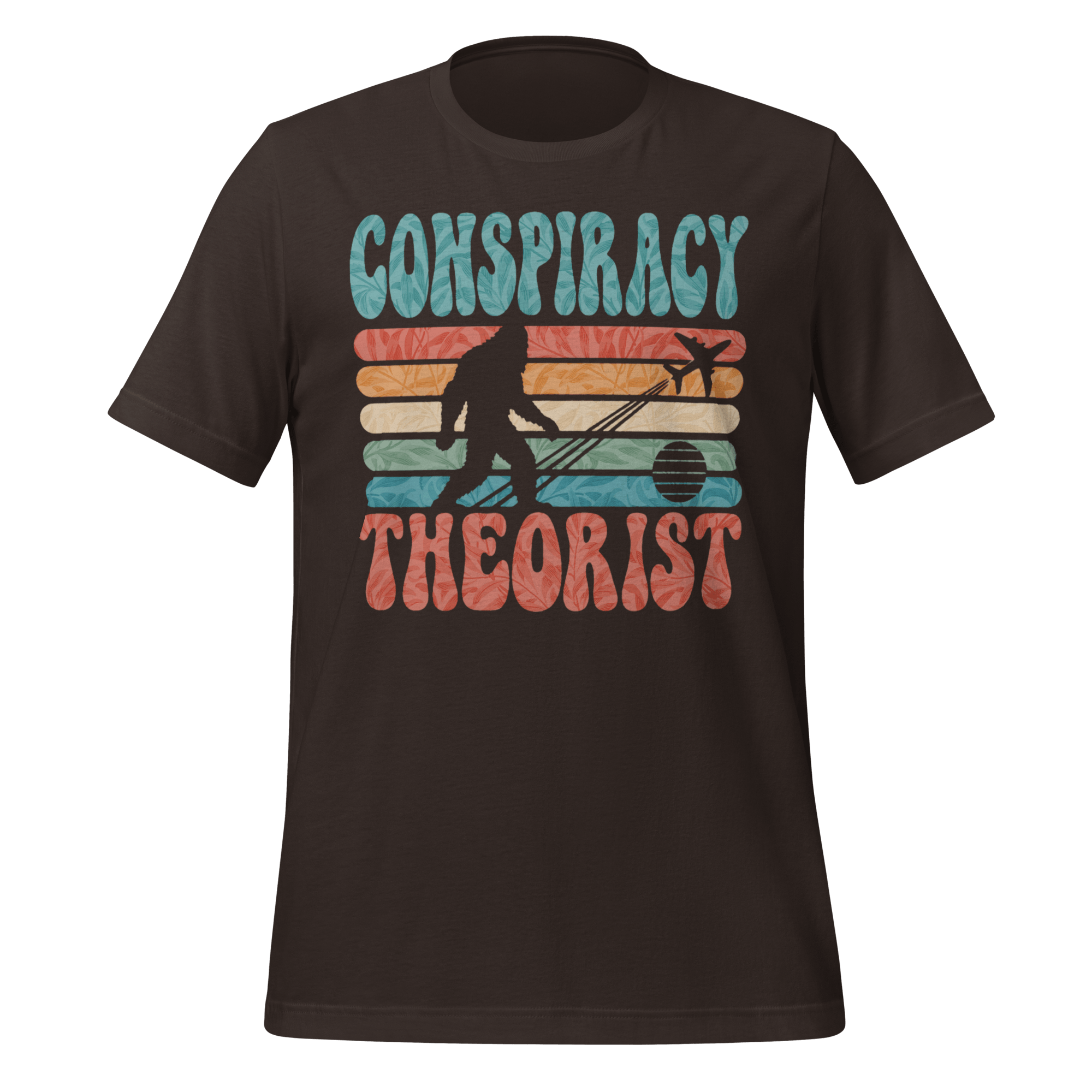 Conspiracy Theorist Bigfoot Retro Graphic T-Shirt