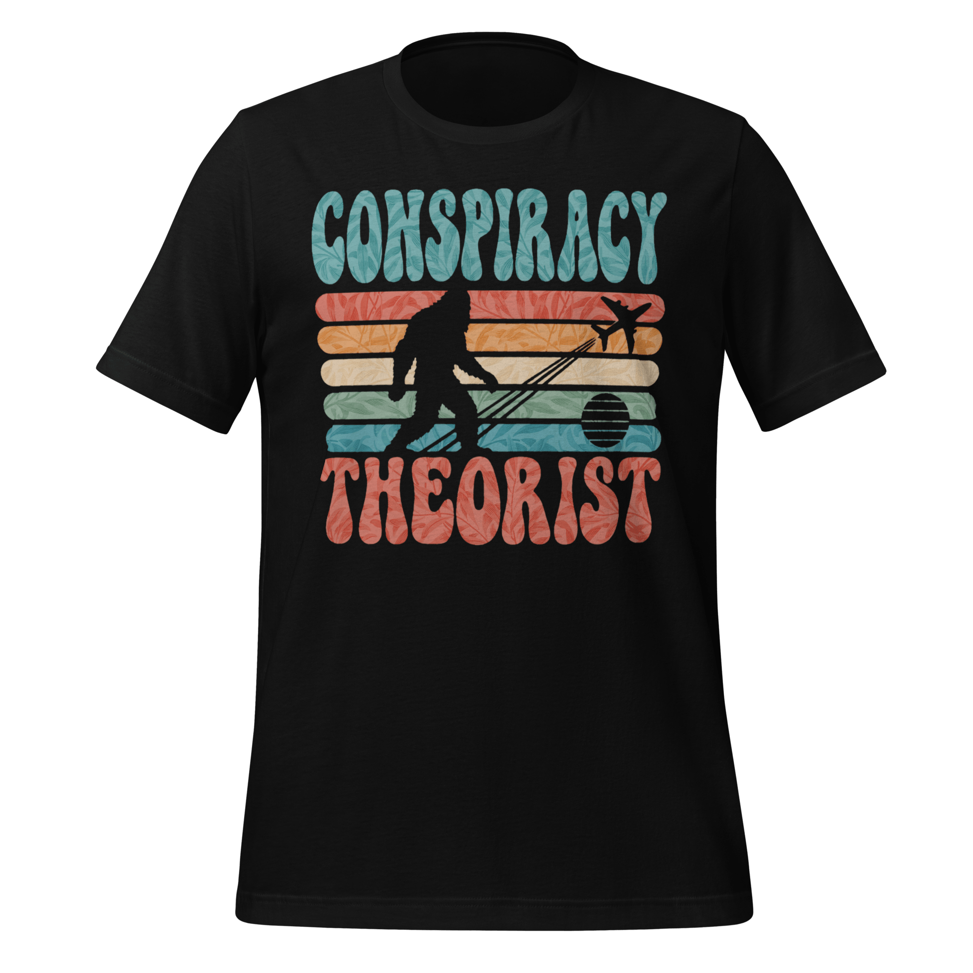 Conspiracy Theorist Bigfoot Retro Graphic T-Shirt