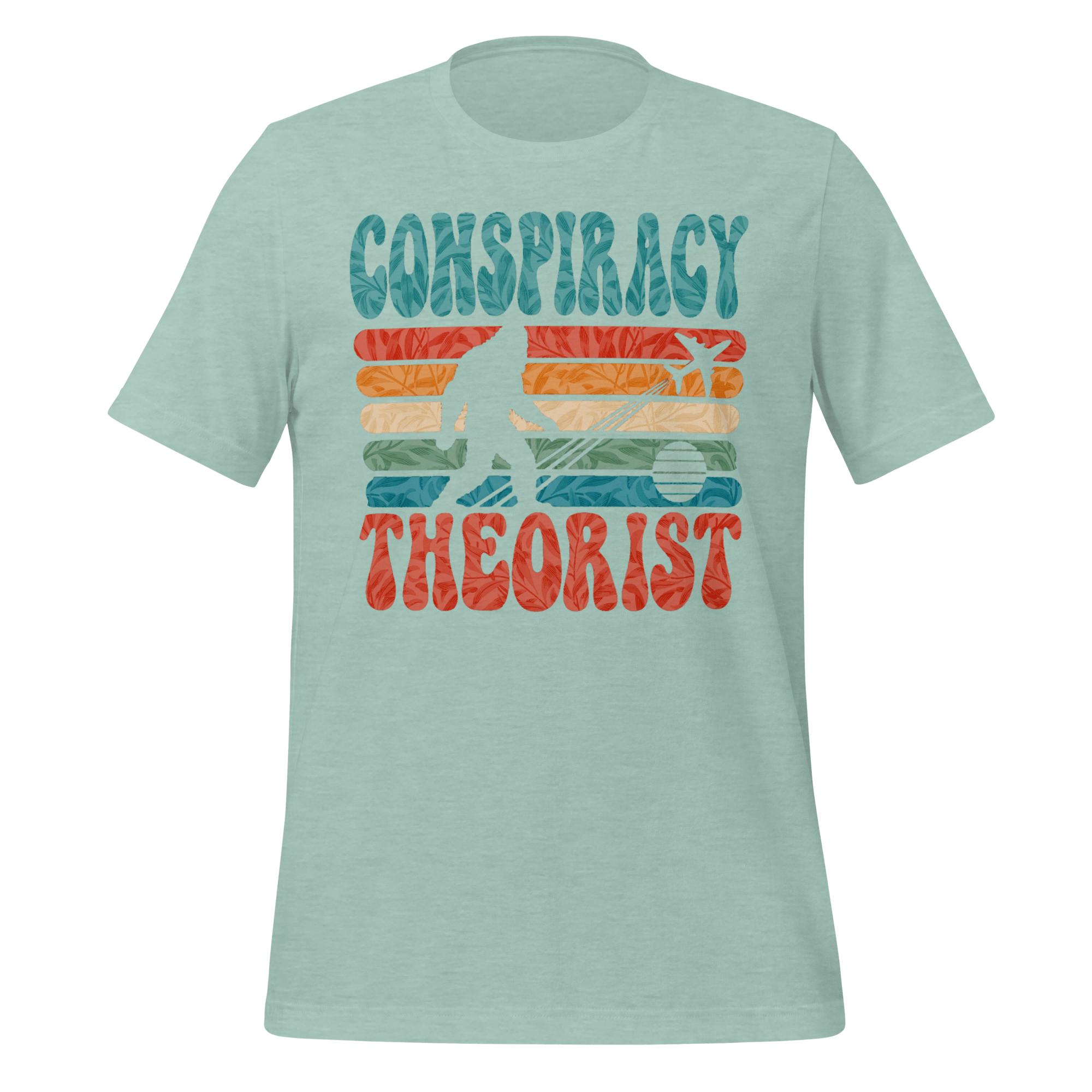 Conspiracy Theorist Bigfoot Retro Graphic T-Shirt
