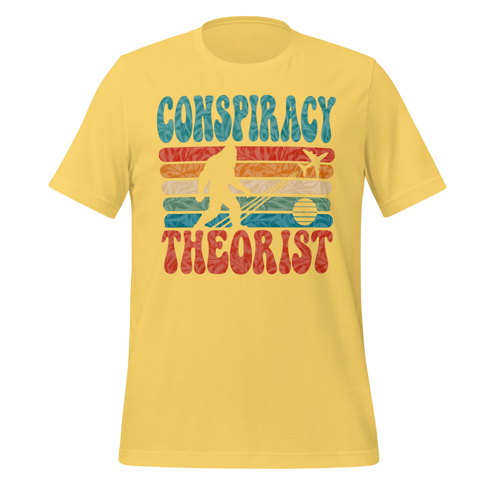 Conspiracy Theorist Bigfoot Retro Graphic T-Shirt