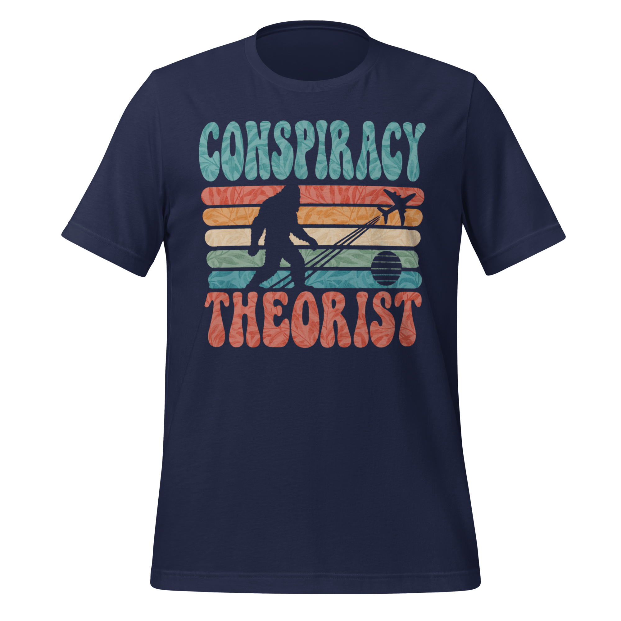 Conspiracy Theorist Bigfoot Retro Graphic T-Shirt