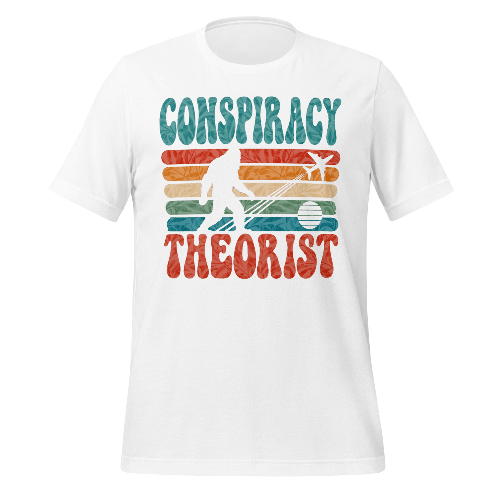 Conspiracy Theorist Bigfoot Retro Graphic T-Shirt