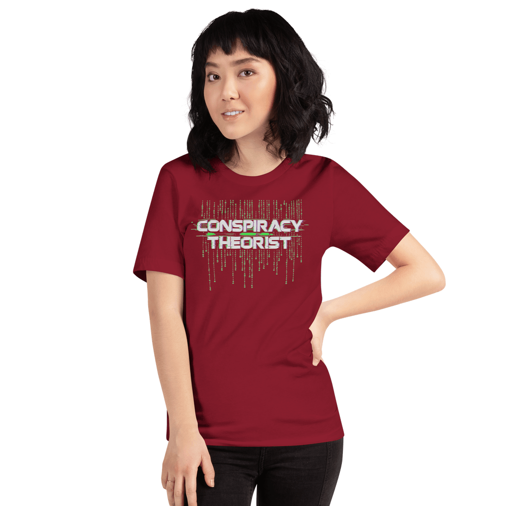 Conspiracy Theorist Glitch Matrix Graphic T-Shirt