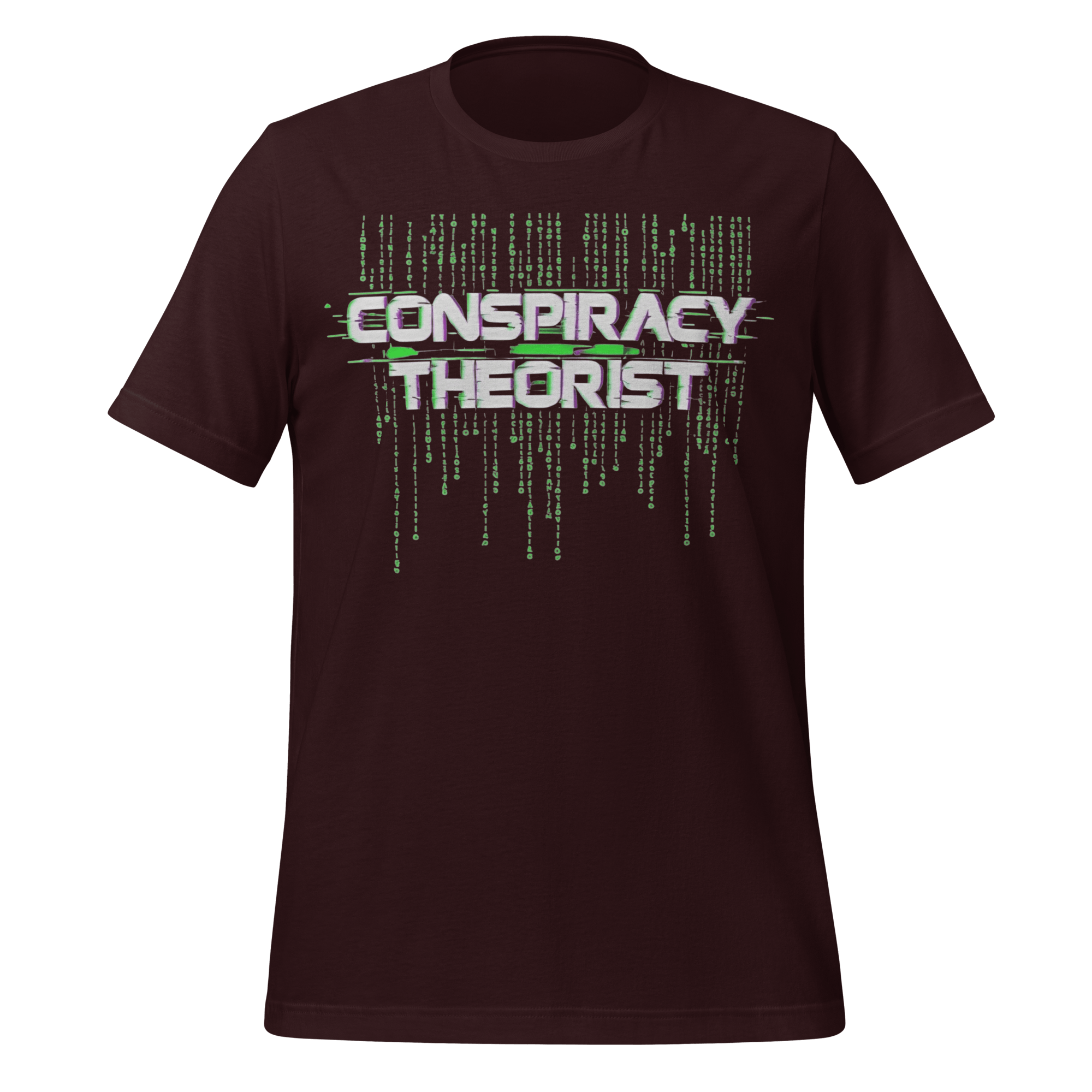 Conspiracy Theorist Glitch Matrix Graphic T-Shirt