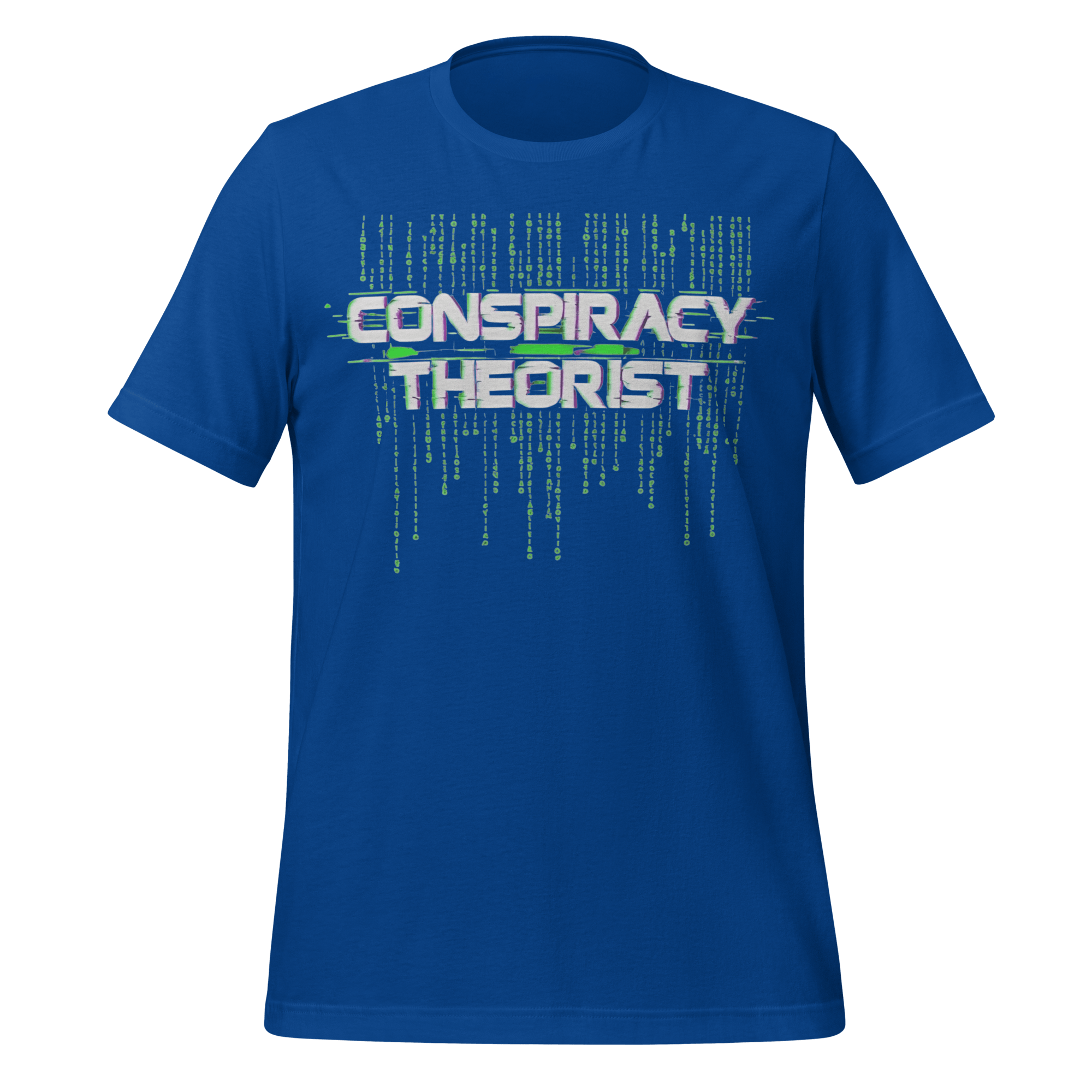 Conspiracy Theorist Glitch Matrix Graphic T-Shirt