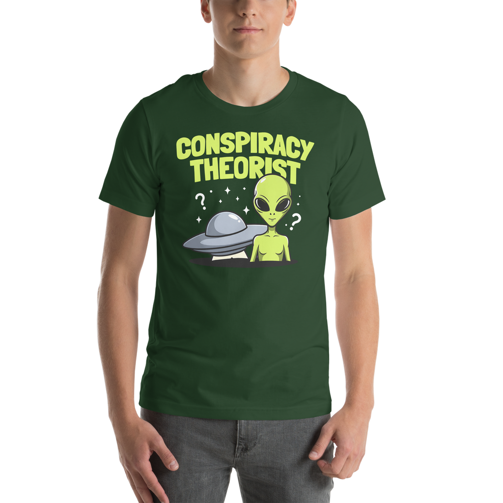 Conspiracy Theorist Alien Shirt | Funny UFO Graphic T-Shirt