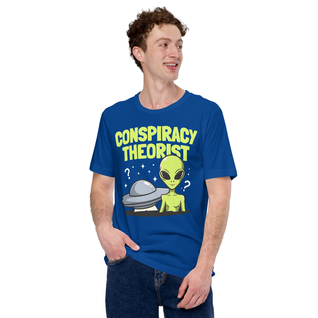 Conspiracy Theorist Alien Shirt | Funny UFO Graphic T-Shirt