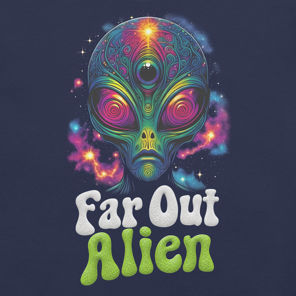 Far Out Psychedelic Alien T-Shirt