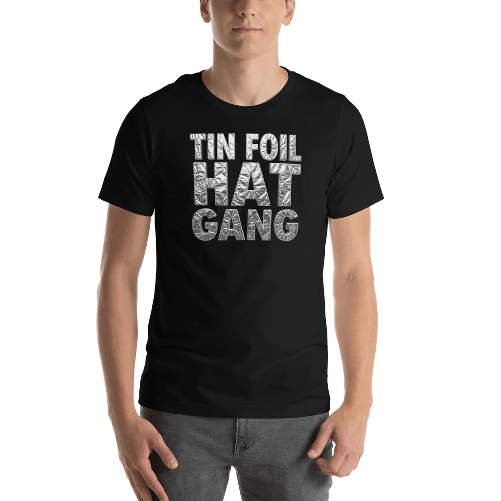 Tin Foil Hat Gang - Shiny Foil Logo T-Shirt