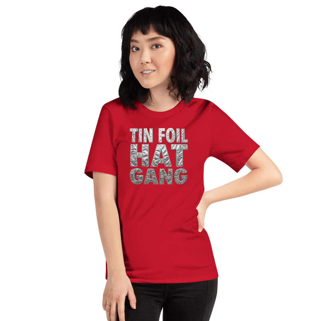 Tin Foil Hat Gang - Shiny Foil Logo T-Shirt