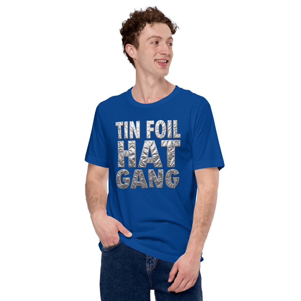 Tin Foil Hat Gang - Shiny Foil Logo T-Shirt