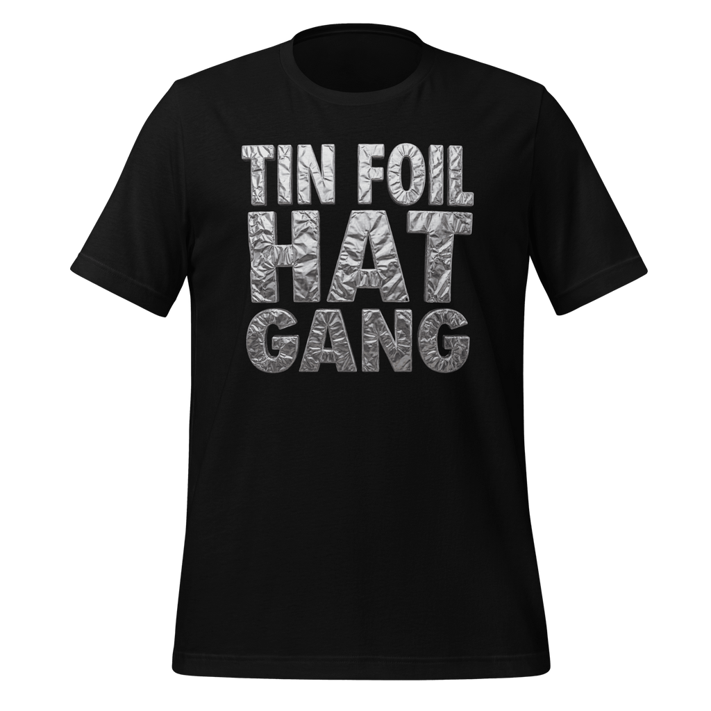 Tin Foil Hat Gang - Shiny Foil Logo T-Shirt
