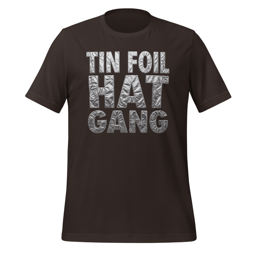 Tin Foil Hat Gang - Shiny Foil Logo T-Shirt