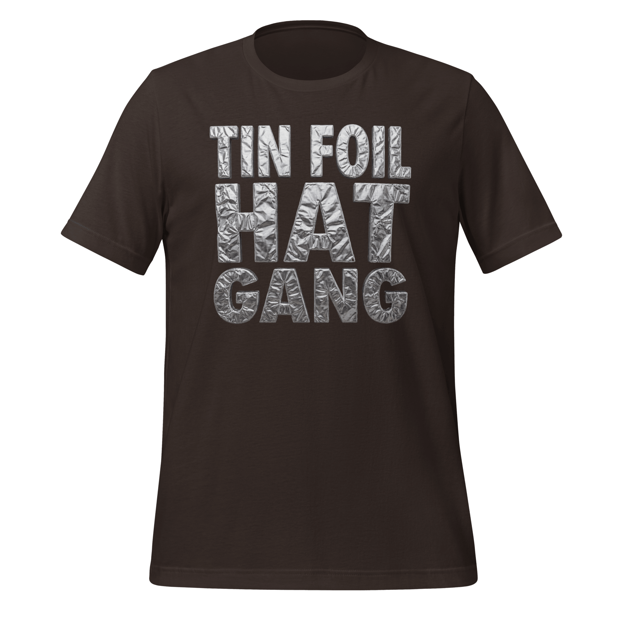 Tin Foil Hat Gang - Shiny Foil Logo T-Shirt