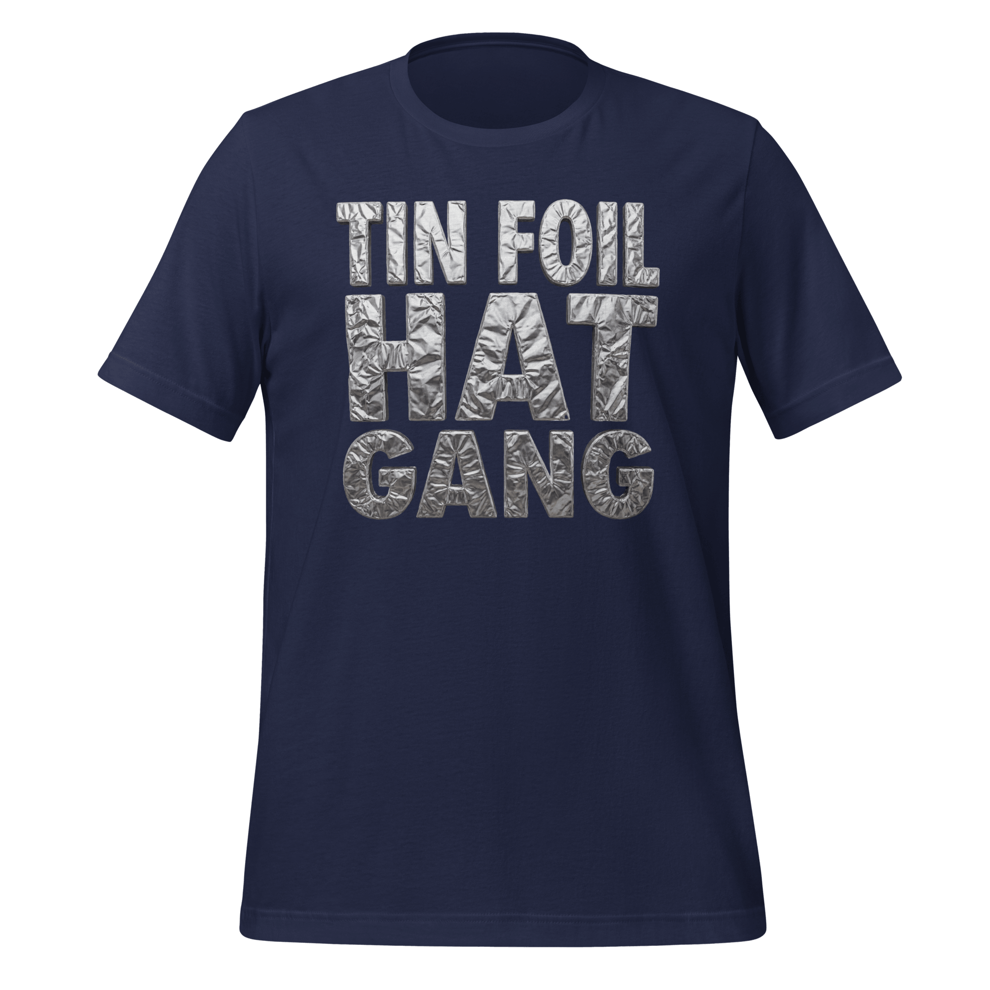 Tin Foil Hat Gang - Shiny Foil Logo T-Shirt