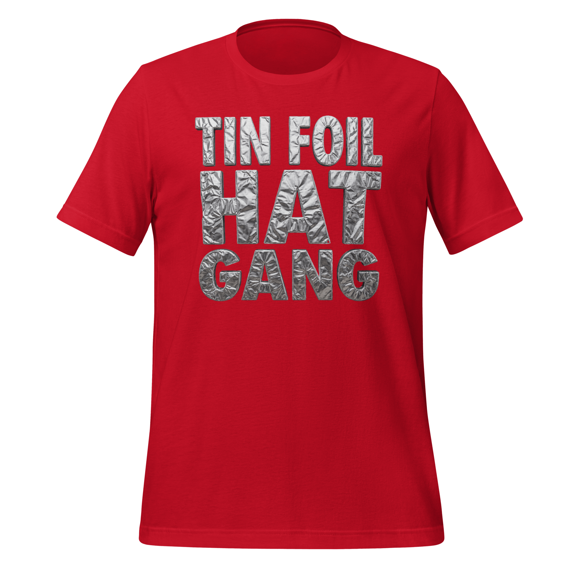 Tin Foil Hat Gang - Shiny Foil Logo T-Shirt