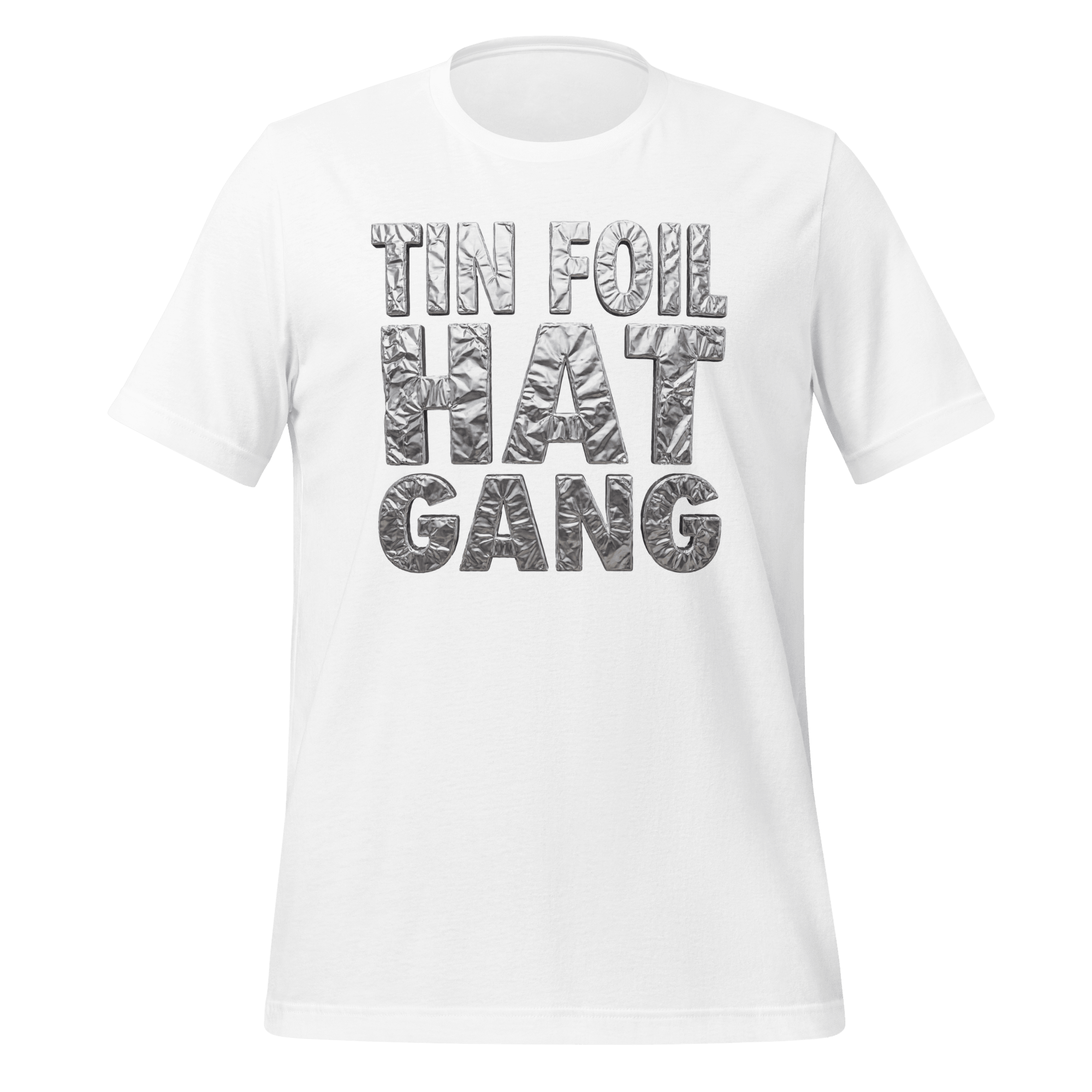 Tin Foil Hat Gang - Shiny Foil Logo T-Shirt