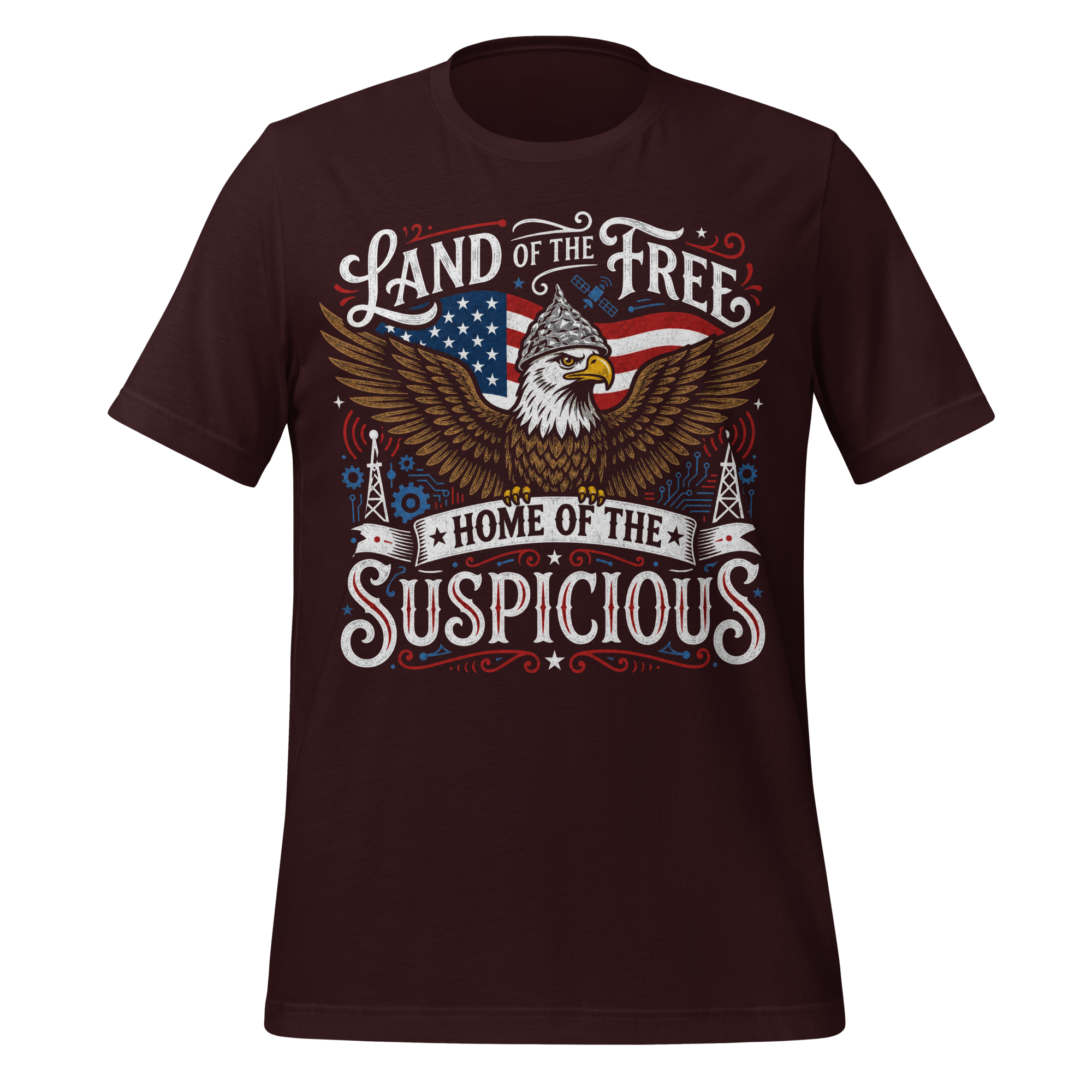Land of the Free Suspicious Eagle T-Shirt